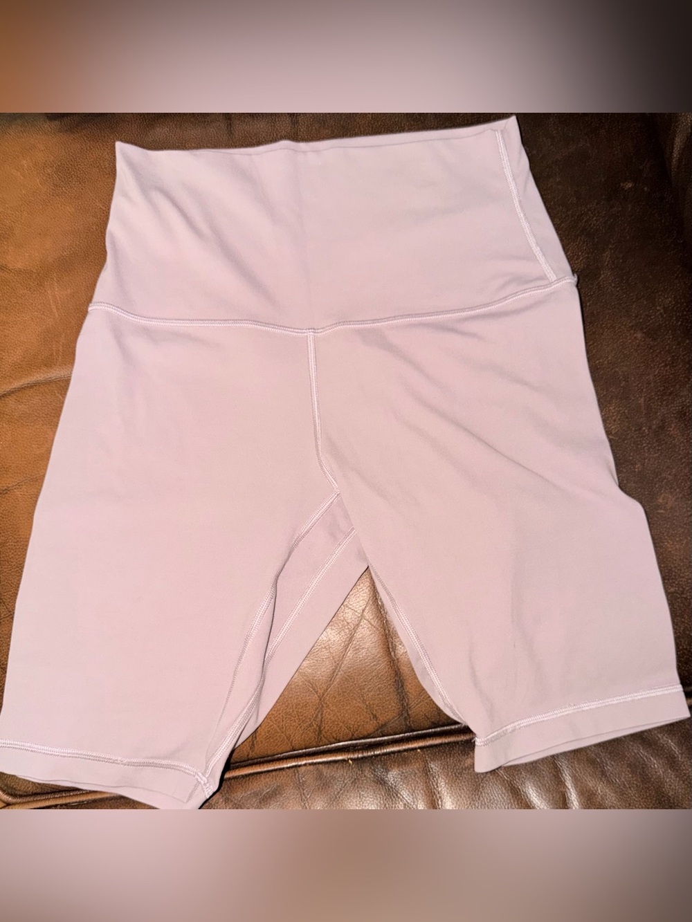 Lululemon Active Woman’s Biker Shorts Size 8 Lavender Colored